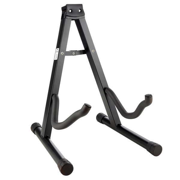 Clef Audio Labs Foldable Guitar Stand - Professional Quality, A-Frame, Universal Fit, Portable Stand for Acoustic, Electric Guitar, Bass, and More - Lightweight and Sturdy Design, Non-Slip Rubber Feet