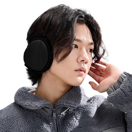Unisex Winter Earmuffs Furry Faux Wool Warm Ear Muffs for Women Men Waterproof Foldable Earmuffs Plush Head Band Soft Outdoor Ear Warmers Wraparound Solid color Winter Ear Muff Wrap Earmuffs