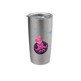 Coquette Pink Bow Alien Galaxy Cartwheel Milky ART ON BACK Stainless Steel Insulated Tumbler