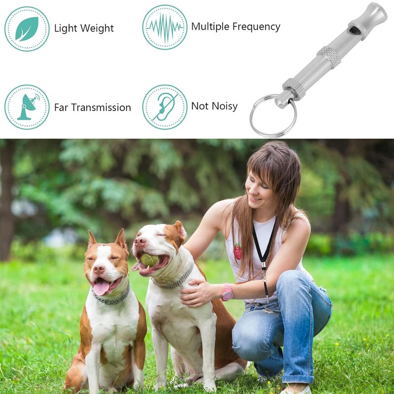 4 Pack Dog Training Whistle, Adjustable Ultrasonic Silent Dog Whistle,