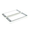 Dopro Set of 2 Plastic Humbucker Pickup Rings Chrome Plated