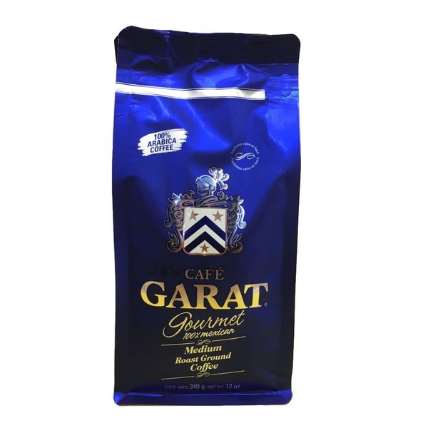 Cafe Garat Gourmet Mexican Coffee - Arabica - Medium Roast Ground Coffee - 16 ounces - 1 Pounds - 454 grams - Cafe Molido