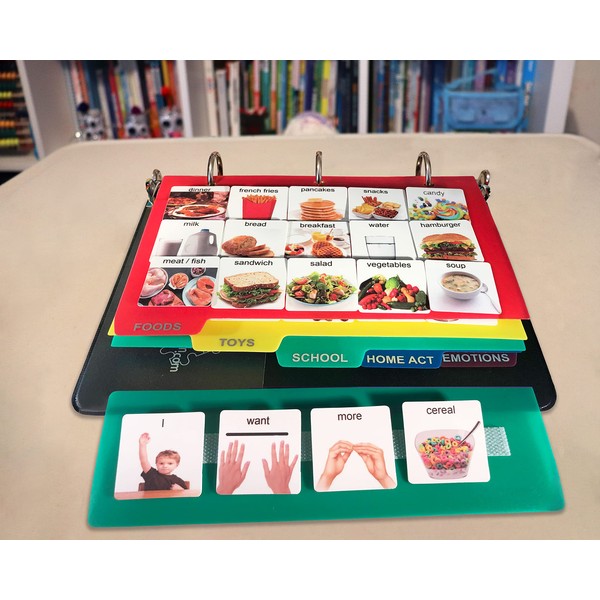 Visual Communication Book,162 ASD Photo Picture Cards: Autism Language Vocabulary,