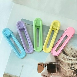 Pastel matte hair clip / 파스텔 무광 헤어 머리 집게