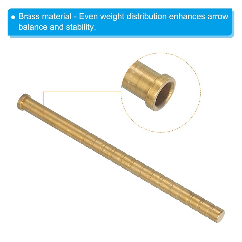 PATIKIL 350 Grain Archery Arrow Brass Insert, 9 Packs Insert
