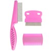 3 Pcs Flea Comb,Lice Comb Pet Hair Cleaning Grooming Set,