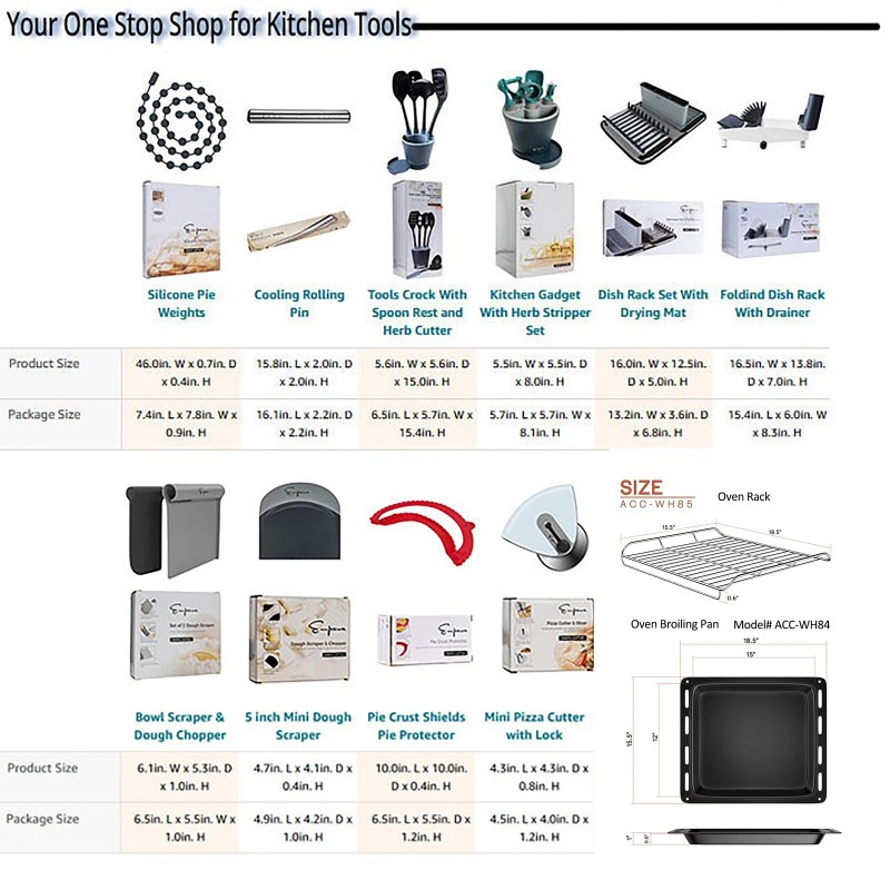 Empava 6" Multi-Purpose Bowl Scraper Dough Chopper Grey