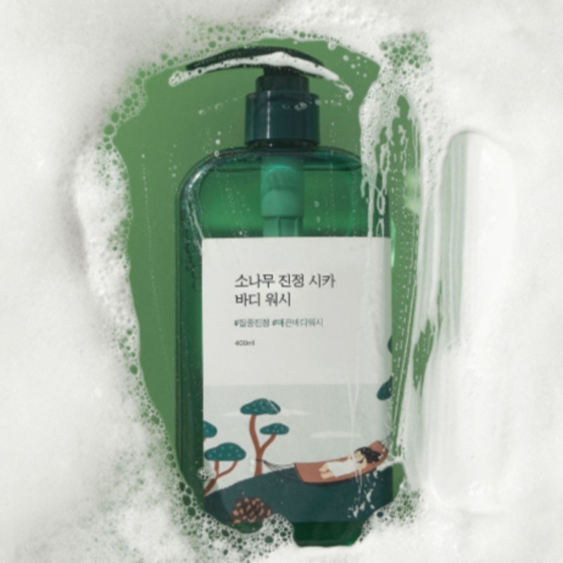 Round Lab Pine Soothing Cica Body Wash Cleanser 400ml BNS