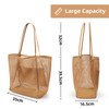 KALIDI Beach Mesh Tote Bag, Casual Tote Grocery Bag Hobo