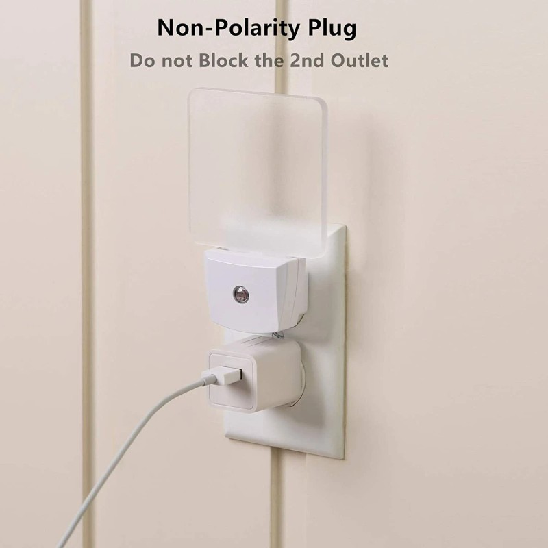 DEWENWILS Light Sensor,Warm White, Dusk to Dawn Sensor Flat Nightlight