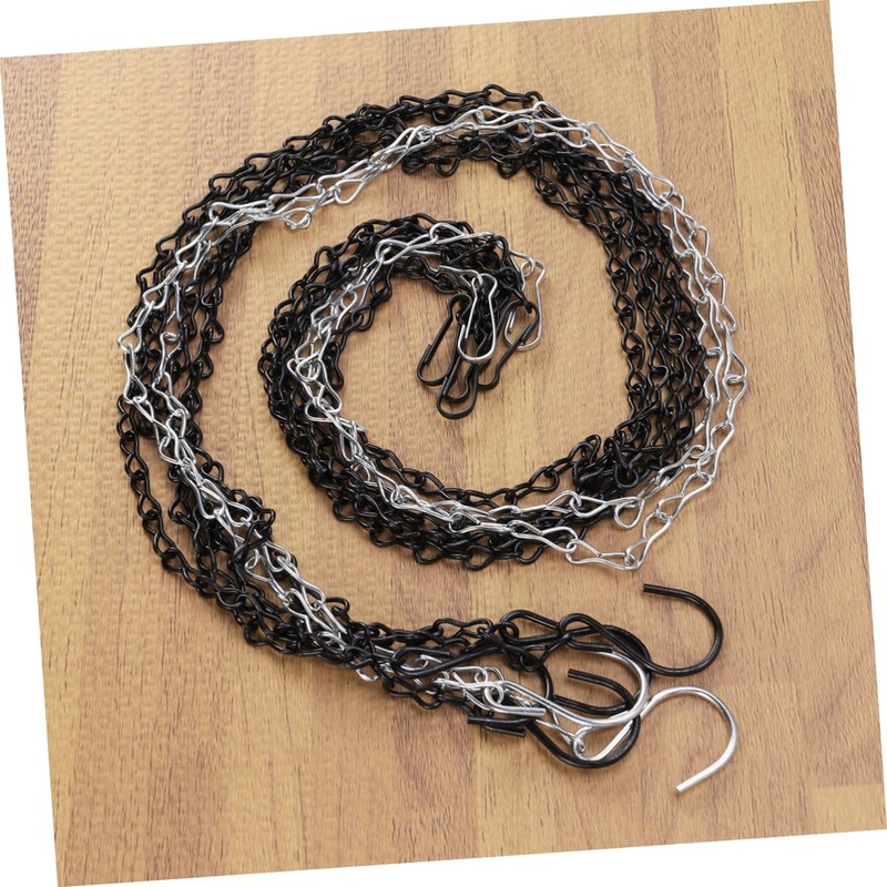 Abaodam 2pcs Galvanized Iron Hanging Chains for Bird Feeders Planters