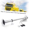 Single-tube Trumpet Electric Horn Chrome Air Horn Loudspeaker Kit 150dB