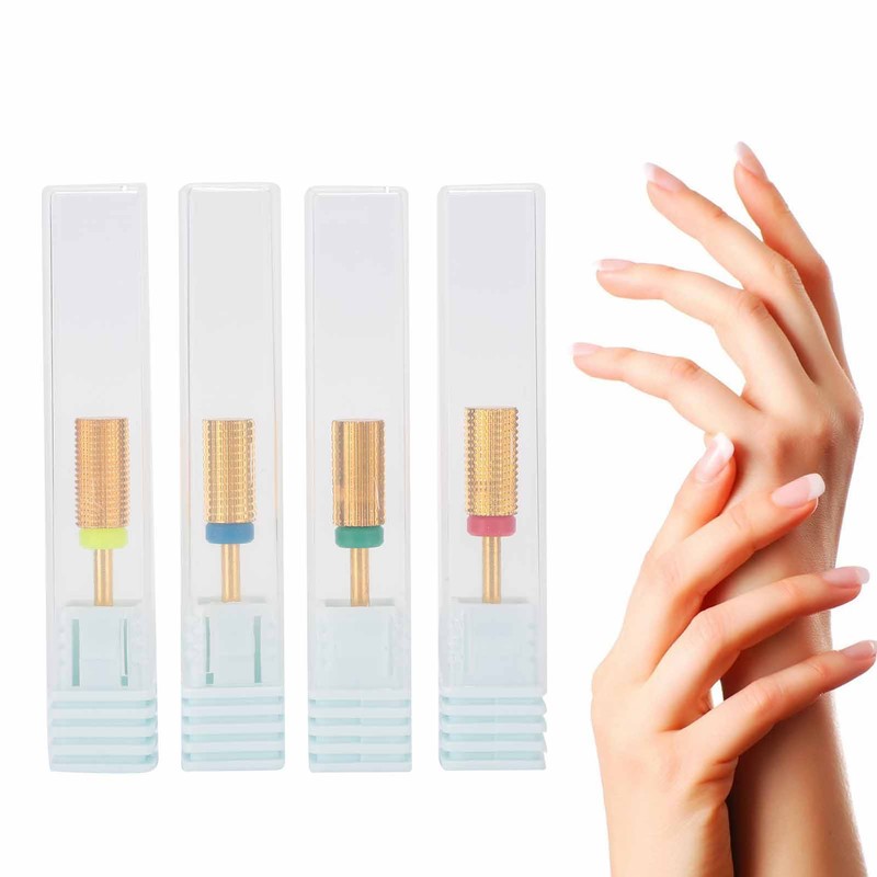 4pcs Nail Art Manicure Drill Bits Electric Grinding Machine Tool