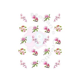 Pink Magnolias Waterslide Nail Decals/Nail art