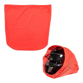 KVAEY Motorcycle Helmet Bag, Helmet Protection Drawstring Bag Made of Nylon Cloth, Large Capacity Helmet Storage Bag for Motorcycle Bicycle, Universal Motorcycle Accessories (Orange)