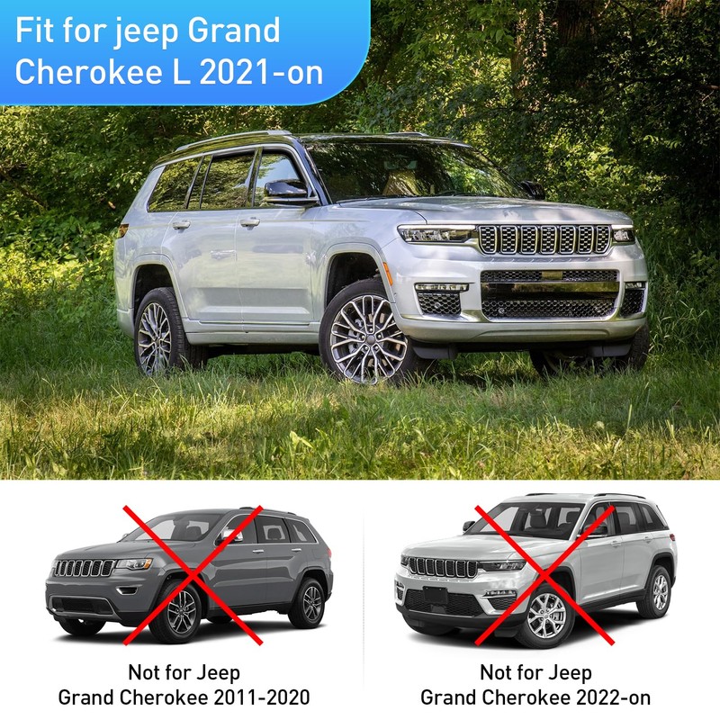 Nilight in Channel Rain Guards for Jeep Grand Cherokee L