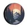 Spare Tire Cover Mountains Sunset Landscape Wheel Covers Weatherproof Universal
