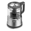 KitchenAid KFC3516CU 3.5 Cup Mini Food Processor (Contour Silver) Speeds