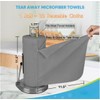 MRIGHT Gray Microfiber Cleaning Cloths Roll, 12x12 Inch, 60 Sheets-2