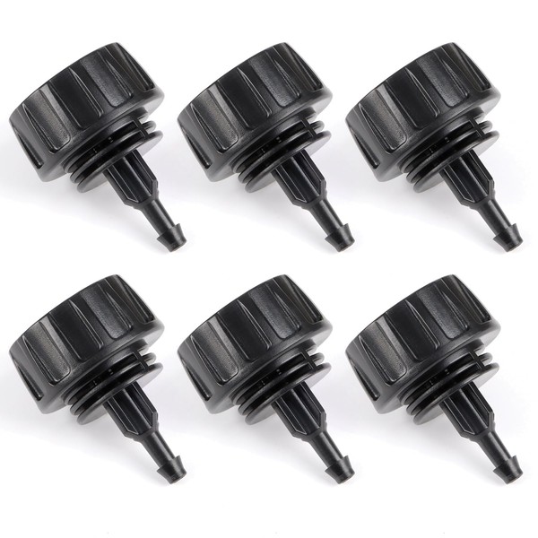 RedChili 6 Pcs 1/4 Inch Drip Irrigation Tubing to Faucet/Garden