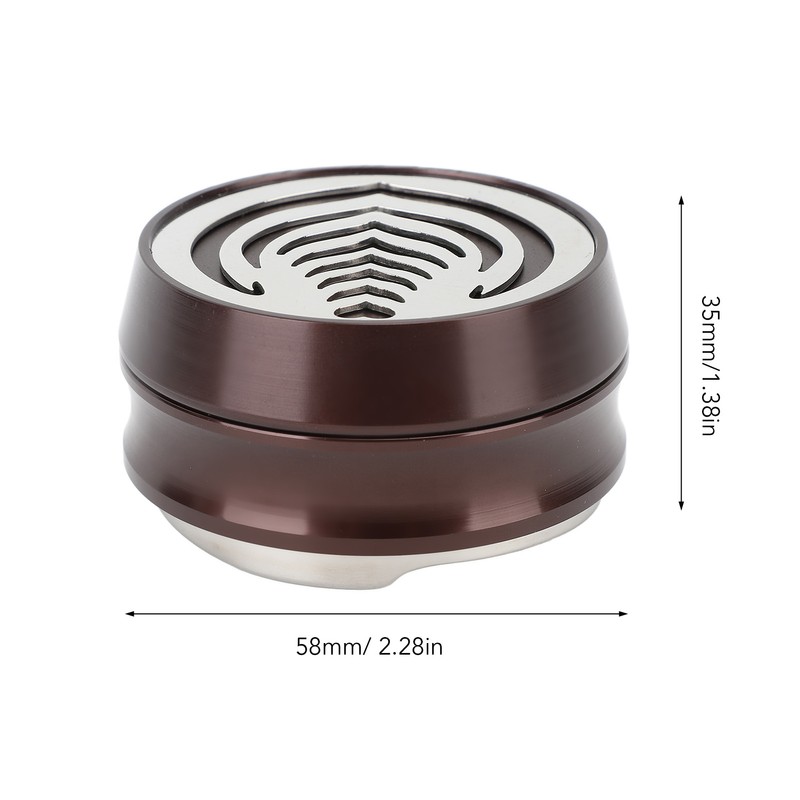 58mm Coffee Distributor Hollowed Out Adjustable Height Stainless Steel Coffee