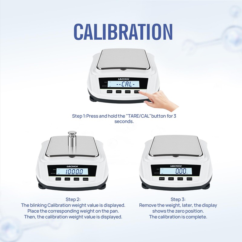 LACHOI Lab Scale 0.01gx2000g Precision Scale Analytical Balance 0.01g Accuracy