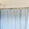 12 Pcs Shower Curtain Hooks with Double Layer Shower Curtain
