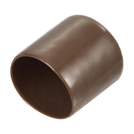 QUARKZMAN Pack of 15 Rubber Caps 30mm ID Rubber End Caps Sealing Cap Vinyl Round End Cap Cover Screw Thread Protective Caps, Brown