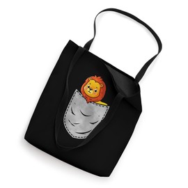 Lion in the Bag Animal Pocket Animal Funny Lion Tote Bag