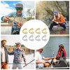 SUPERFINDINGS 200Pcs 2Colors U-Shaped Brass Links Freshwater Inline Spinner Fishing