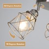 ABEAJAT Kitchen Light Fixtures - 3-Lights Multi-Directional Ceiling Lamp with