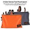 Tool Bag Backpack with 2 Canvas Tool Pouch Tool Kit,