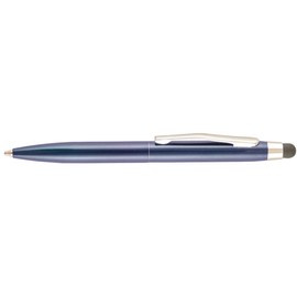 St. Tropez Petite 2-In-1 Stylus & Pen W/Black Ink Open Stock-Blue Barrel