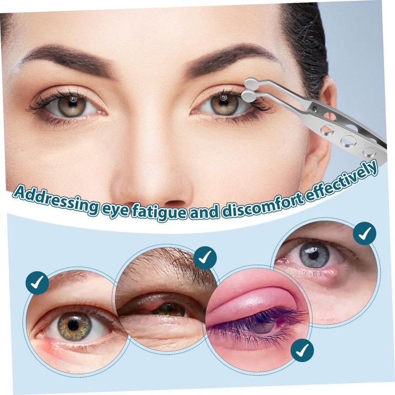 VICASKY Eyelid Tweezers for Meibomian Gland Massage Precision Eye Stye