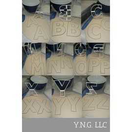 ALPHABET LETTERS A TO Z 4 INCH TALL FULL SET OF 26 COOKIE CUTTERS MADE IN USA PR1545