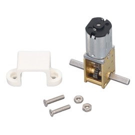 Mini Gear Motor 7RPM DC3V Strong Metal Gears Low Noise Worm Gear Motor for Smart Car Robot Oven Washer