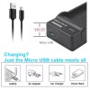 For Sony SLIM Charger & 2 battery for Sony NP-BK1