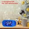 Plumeet Kids Alarm Clock Large Digital LCD Travel Alarm Clocks