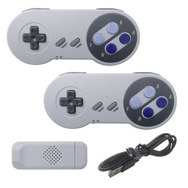 Zafina-UP 2x Wireless Gamepad Controller Retro Video Game Console TV Stick 4K HDMI 5000+ Games