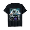 NASA Space Drum Playing Astronaut T-Shirt