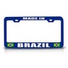 Custom Brother - Made in Brazil Flag Metal Car SUV