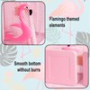 TELADESHX Flamingo Pencil Holder, Metal Pen Holder for Desk, Cute