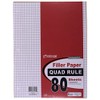 Top Flight Filler Paper, Quadrille Rule, 10.5 x 8 Inches,