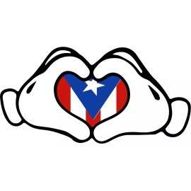 carod PUERTO RICO FLAG, PR STICKER-DECAL, BANDERA PUERTO RICO