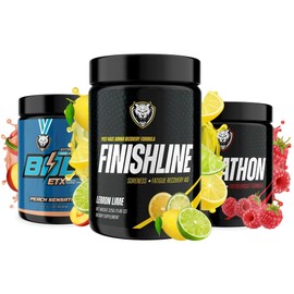 6AM Run Marathon Training Trio – Energy, Focus & Recovery Bundle (Sprint, Marathon, FinishLine) – Dietary Supplement Powder (901g, Bolt - Peach/Marathon (Ras. Iced Tea) / Lemon Lime)