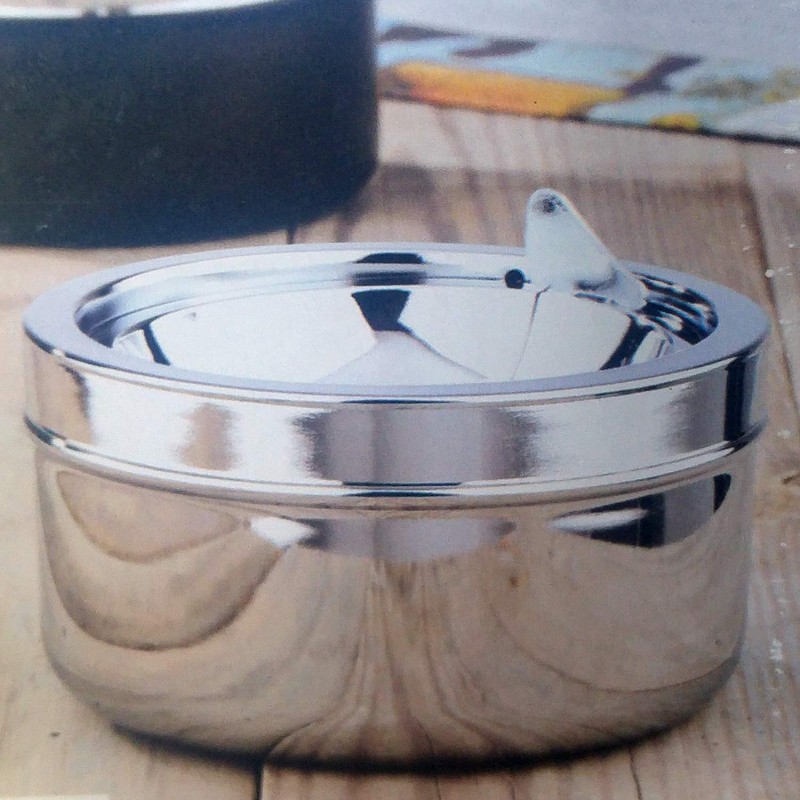 Land-Haus-Shop® 1 x Ashtray with Lid, Wind Ashtray with Hinged