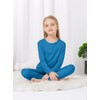 VZV Girls Thermal Underwear Set Kids Thermal Set Fleece Lined