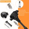 BDFHYK Ignition Coil Pack and Iridium Spark Plugs Compatible with