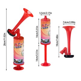 Darryy Stadium Loud, Gas-free Stadium Tool, Loud Sound Signal Horn Hand, Manual Signal Horn, Fan Horn Handball, Fanfare Compressed Air for Sports Parties, Football Tournament, Basketball, Cycling