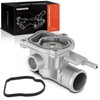 A-Premium Engine Coolant Thermostat Housing Assembly with Sensor Compatible with